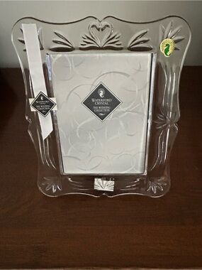Waterford Crystal The Wedding Collection 5x7 Photo Frame with Swans Heart